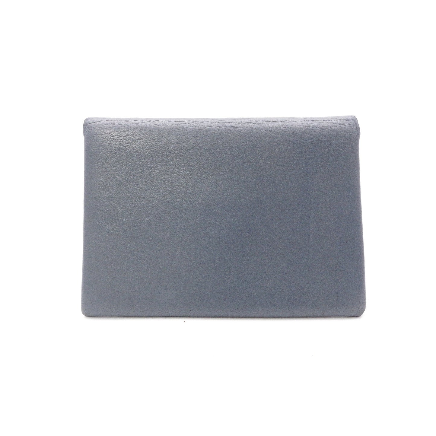 LOEWE Anagram Card Case, Leather, Blue, Women's, Logo, Business Card Holder