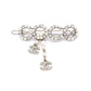 CHANEL Hair Accessory: Metal, Rhinestones, Faux Pearls, Gold Barrette