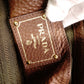 PRADA Vittello Dino Handbag, Leather, Brown, 2-Way Crossbody