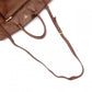 PRADA Vittello Dino Handbag, Leather, Brown, 2-Way Crossbody