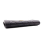 CHANEL Lambskin Flap Long Wallet, Matelassé, Boy Chanel, Long Wallet, Leather, Black, Gold Hardware