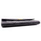 CHANEL Lambskin Flap Long Wallet, Matelassé, Boy Chanel, Long Wallet, Leather, Black, Gold Hardware