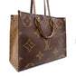 LOUIS VUITTON OTG GM Handbag, Leather/PVC, Brown, 2-Way Tote Bag