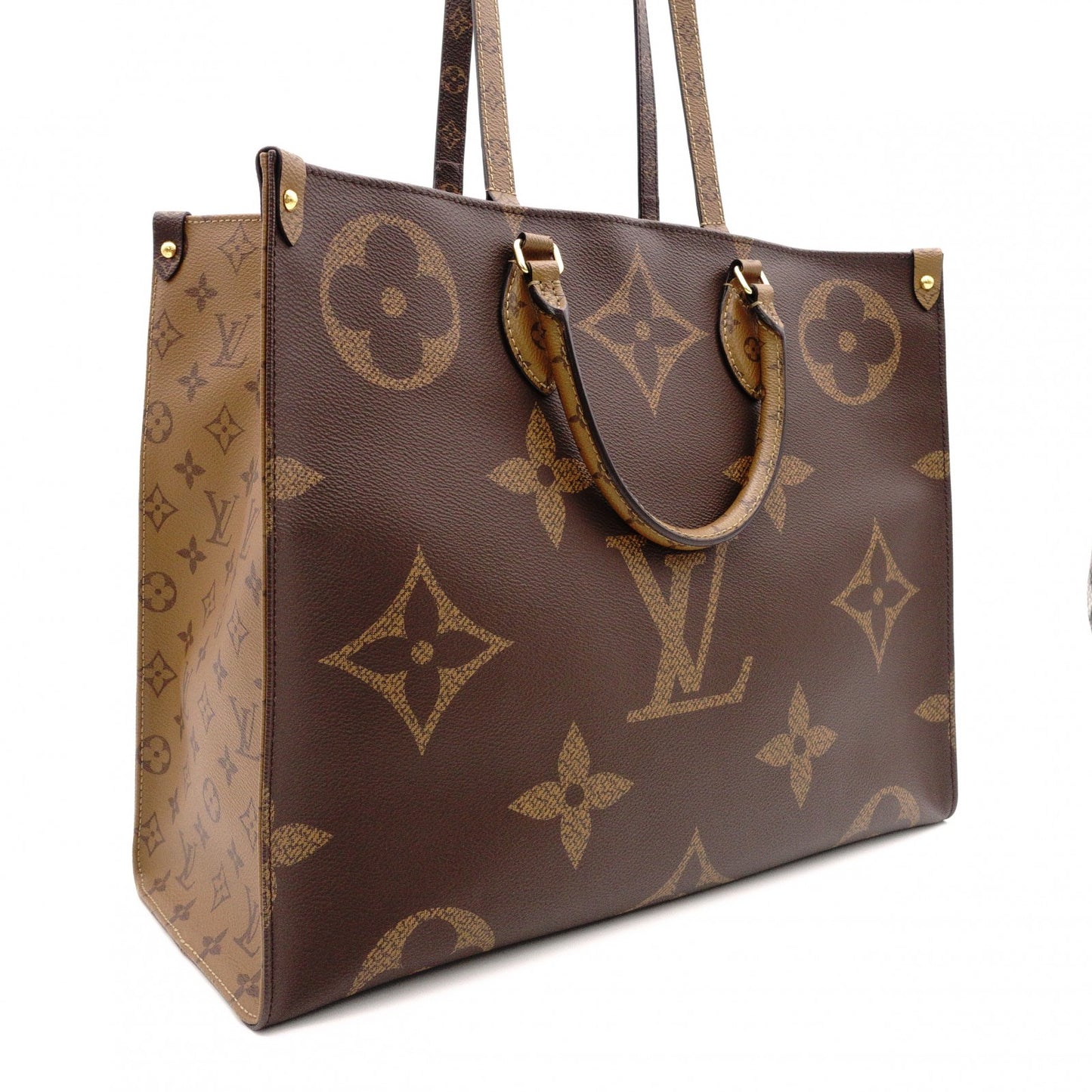 LOUIS VUITTON OTG GM Handbag, Leather/PVC, Brown, 2-Way Tote Bag