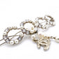 CHANEL Hair Accessory: Metal, Rhinestones, Faux Pearls, Gold Barrette