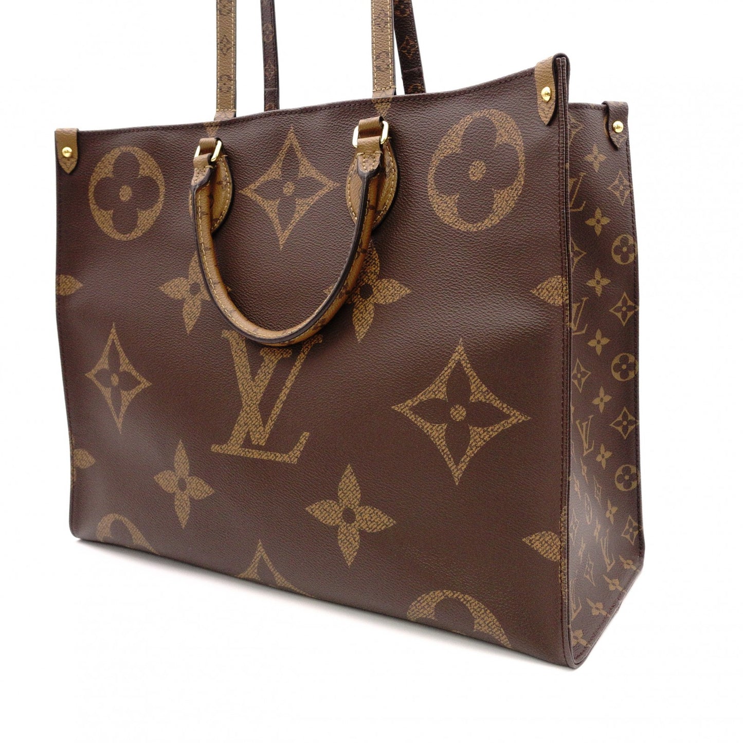 LOUIS VUITTON OTG GM Handbag, Leather/PVC, Brown, 2-Way Tote Bag
