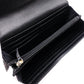 CHANEL Lambskin Flap Long Wallet, Matelassé, Boy Chanel, Long Wallet, Leather, Black, Gold Hardware