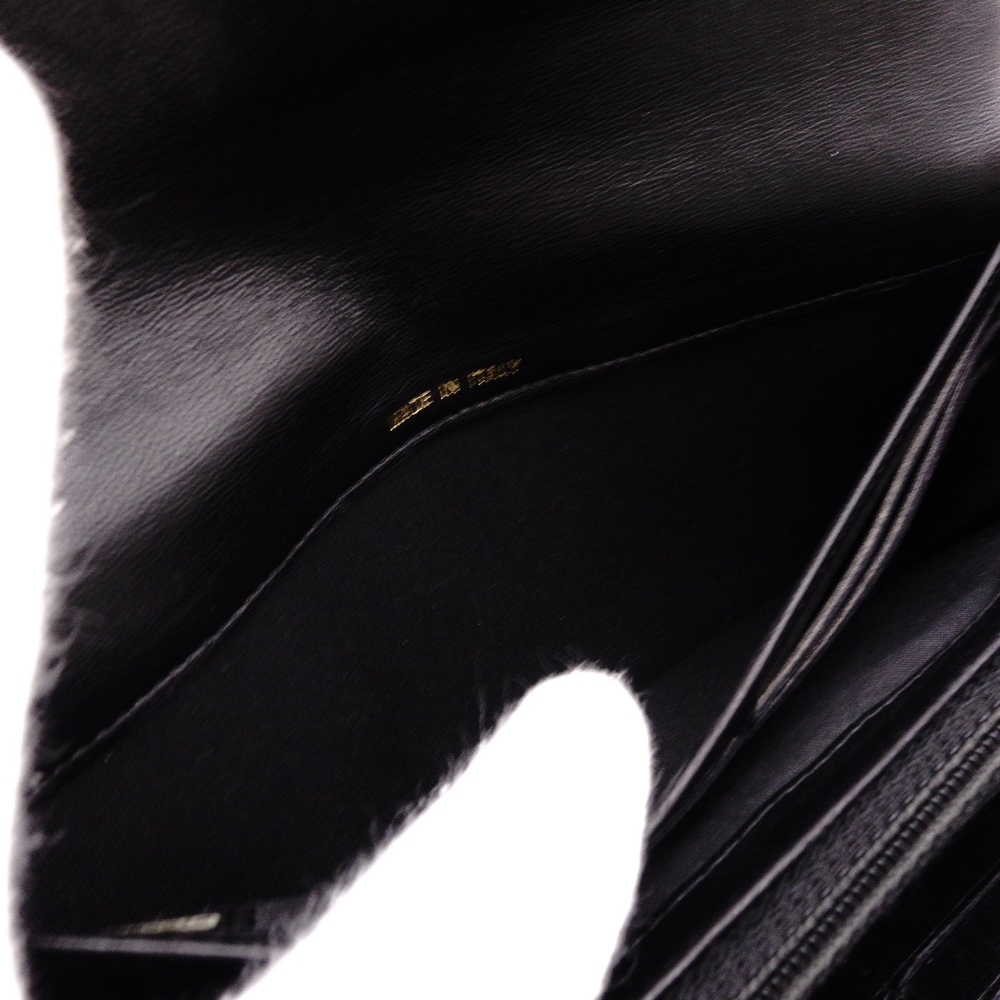 CHANEL Lambskin Flap Long Wallet, Matelassé, Boy Chanel, Long Wallet, Leather, Black, Gold Hardware