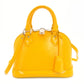 LOUIS VUITTON Epi Alma BB Handbag Yellow 2-Way Leather Crossbody Silver Hardware 7-8-652