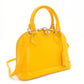LOUIS VUITTON Epi Alma BB Handbag Yellow 2-Way Leather Crossbody Silver Hardware 7-8-652