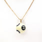 CHANEL Necklace, Metal and Plastic, Gold Balls, CC Logo