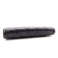CHANEL Lambskin Flap Long Wallet, Matelassé Classic, Long Wallet, Leather, Black, Gold Hardware