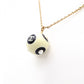 CHANEL Necklace, Metal and Plastic, Gold Balls, CC Logo