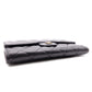 CHANEL Lambskin Flap Long Wallet, Matelassé Classic, Long Wallet, Leather, Black, Gold Hardware