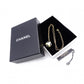 CHANEL Necklace, Metal and Plastic, Gold Balls, CC Logo