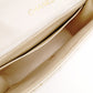 CHANEL Matelassé Lambskin Chain Shoulder Bag White Leather Crossbody Gold Hardware R801739