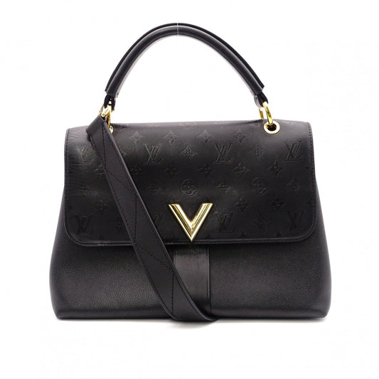 LOUIS VUITTON ルイ・ヴィトン ヴェリー・ワンハンドルバッグ ハンドバッグ レザー ブラック【中古】 レディース