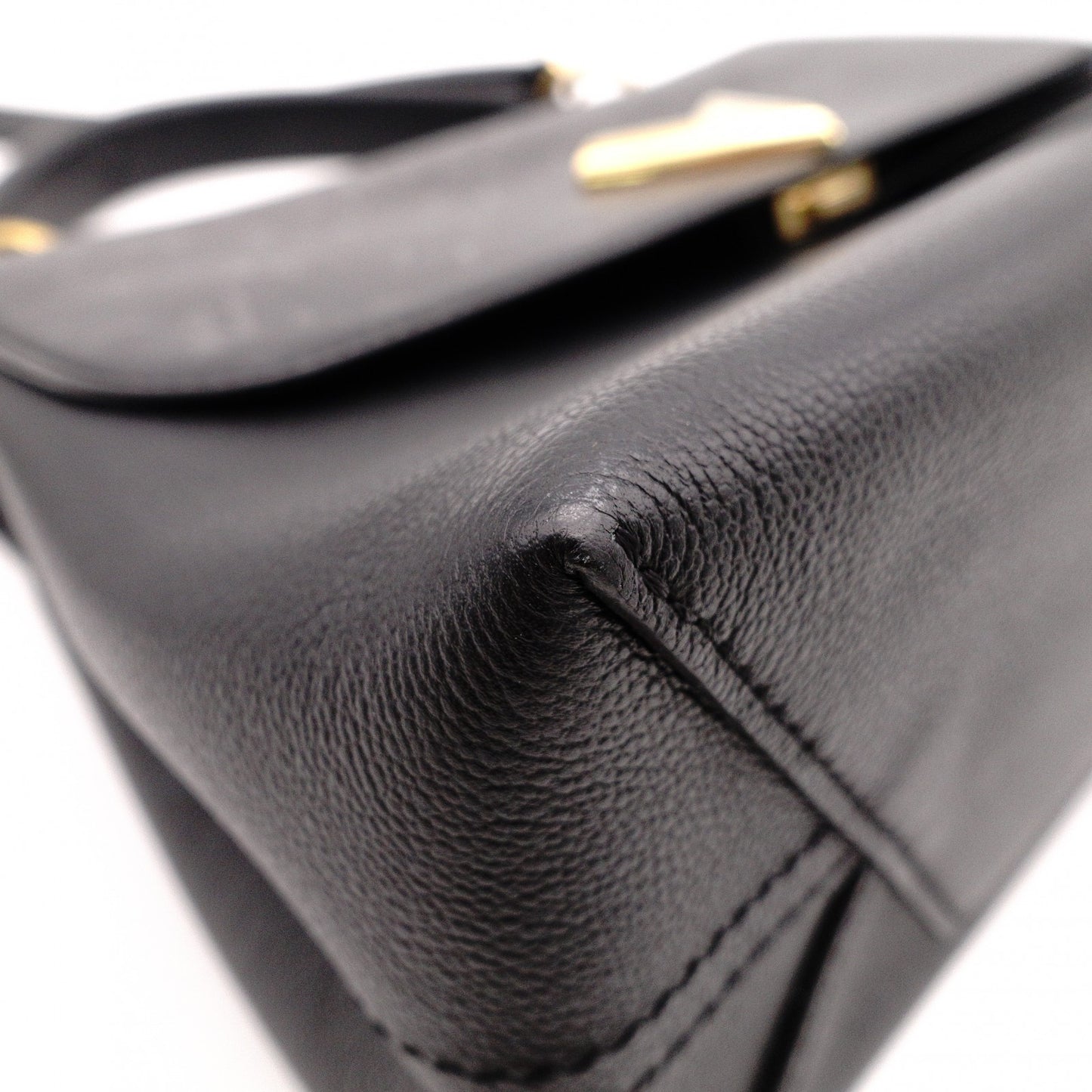 LOUIS VUITTON ルイ・ヴィトン ヴェリー・ワンハンドルバッグ ハンドバッグ レザー ブラック【中古】 レディース