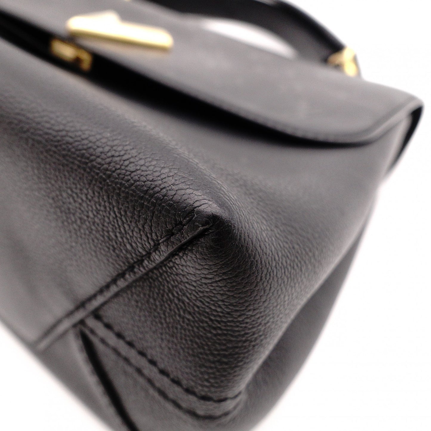 LOUIS VUITTON ルイ・ヴィトン ヴェリー・ワンハンドルバッグ ハンドバッグ レザー ブラック【中古】 レディース