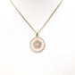 CHANEL Necklace, Metal, Gold, Camellia, Pink