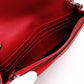 Bottega Veneta Intrecciato Shoulder Bag, Leather, Red, Women's, Wallet Chain, Red