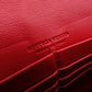 Bottega Veneta Intrecciato Shoulder Bag, Leather, Red, Women's, Wallet Chain, Red