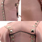 Valentino Garavani Stud Handbag Pink 2Way Leather Crossbody 7-9-634