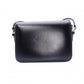 CELINE Teen Triomphe Shoulder Bag, Leather, Black with Gold Hardware