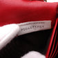 Bottega Veneta Intrecciato Shoulder Bag, Leather, Red, Women's, Wallet Chain, Red