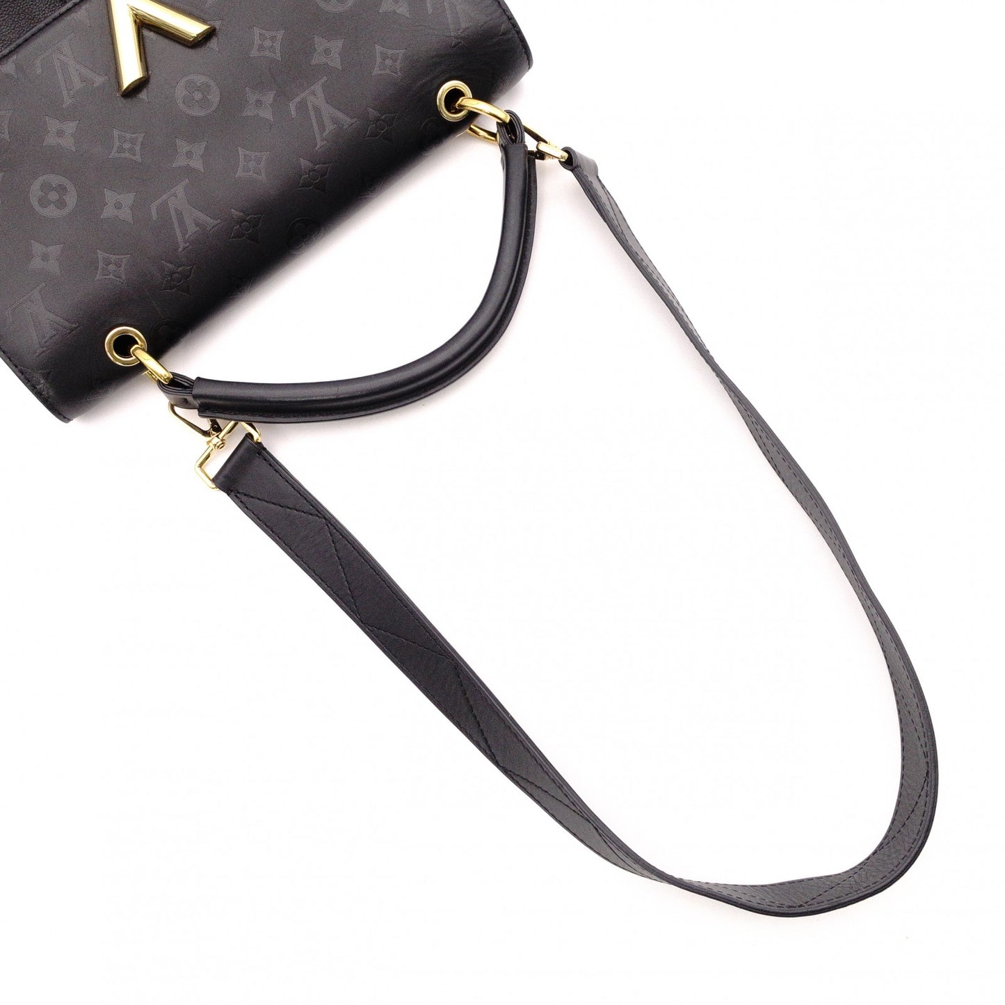 LOUIS VUITTON ルイ・ヴィトン ヴェリー・ワンハンドルバッグ ハンドバッグ レザー ブラック【中古】 レディース