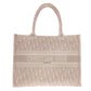 Christian Dior Oblique Book Tote Tote Bag, Canvas, Pink, Women's