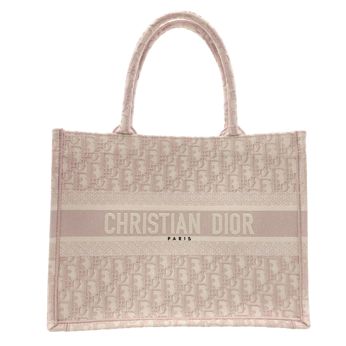 Christian Dior Oblique Book Tote Tote Bag, Canvas, Pink, Women's