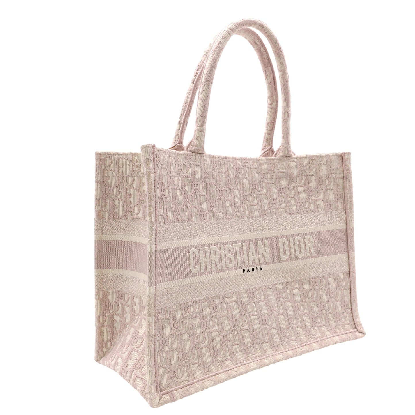 Christian Dior Oblique Book Tote Tote Bag, Canvas, Pink, Women's