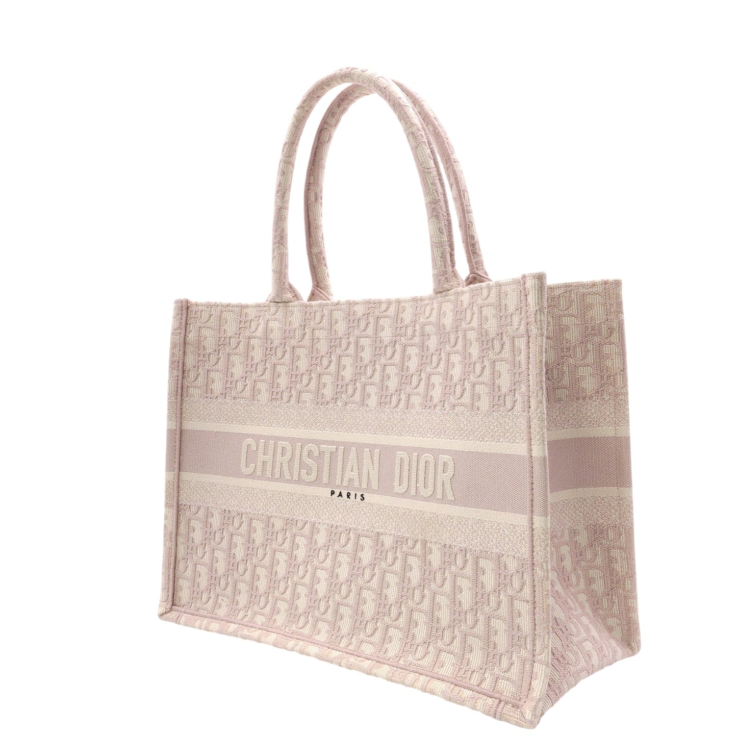 Christian Dior Oblique Book Tote Tote Bag, Canvas, Pink, Women's