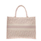 Christian Dior Oblique Book Tote Tote Bag, Canvas, Pink, Women's