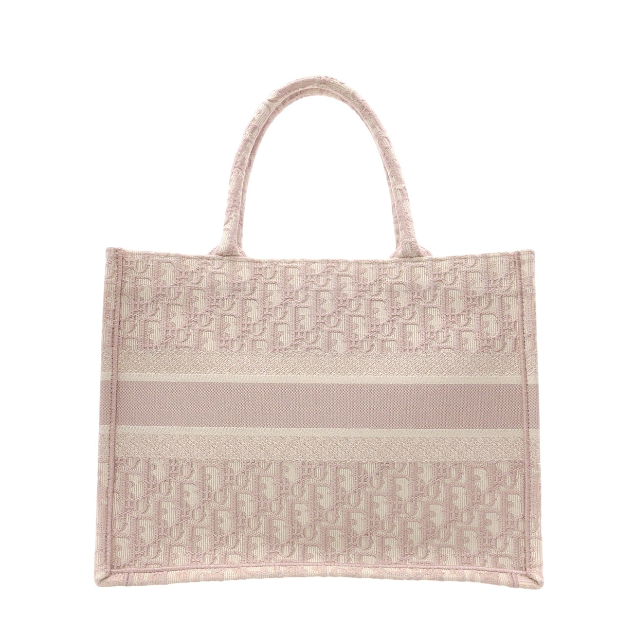 Christian Dior Oblique Book Tote Tote Bag, Canvas, Pink, Women's