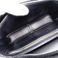 CELINE Teen Triomphe Shoulder Bag, Leather, Black with Gold Hardware