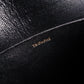 CELINE Teen Triomphe Shoulder Bag, Leather, Black with Gold Hardware
