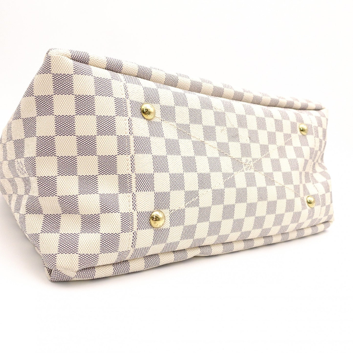 LOUIS VUITTON Artsy MM Handbag, Leather/PVC, White, Shoulder Bag