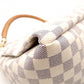 LOUIS VUITTON Artsy MM Handbag, Leather/PVC, White, Shoulder Bag