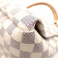LOUIS VUITTON Artsy MM Handbag, Leather/PVC, White, Shoulder Bag