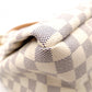 LOUIS VUITTON Artsy MM Handbag, Leather/PVC, White, Shoulder Bag