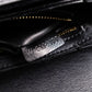 CELINE Teen Triomphe Shoulder Bag, Leather, Black with Gold Hardware