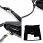 CELINE Teen Triomphe Shoulder Bag, Leather, Black with Gold Hardware