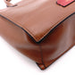 Valentino Garavani V Logo Handbag, Leather, Brown, 2-Way, Gold Hardware, Crossbody, Logo