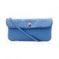 BOTTEGAVENETA Intrecciato Shoulder Bag, Leather, Blue