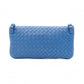 BOTTEGAVENETA Intrecciato Shoulder Bag, Leather, Blue