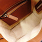 Valentino Garavani V Logo Handbag, Leather, Brown, 2-Way, Gold Hardware, Crossbody, Logo