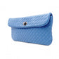 BOTTEGAVENETA Intrecciato Shoulder Bag, Leather, Blue