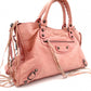 BALENCIAGA The City Handbag, Leather, Pink, 2-way Shoulder Bag